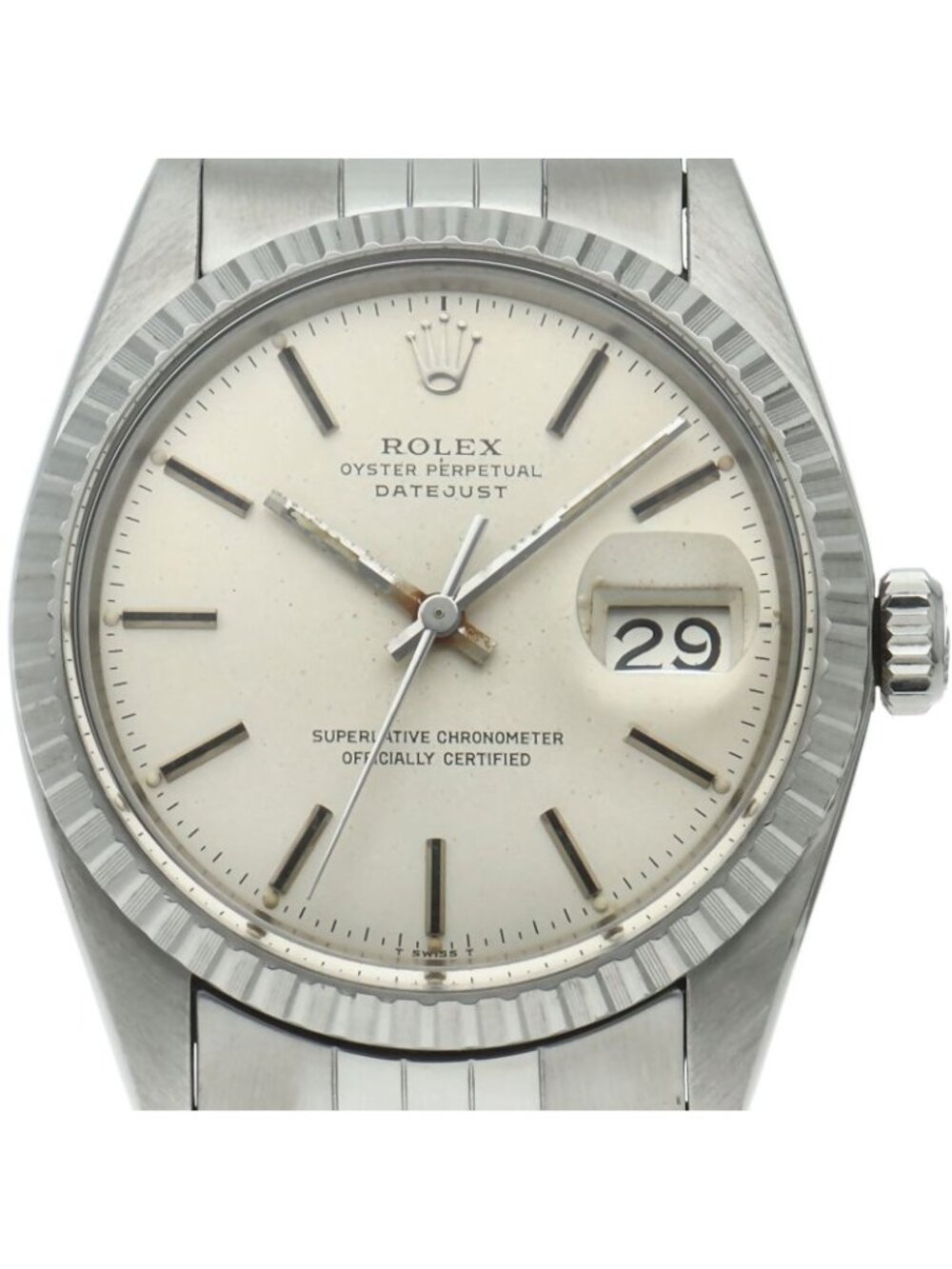 Rolex Datejust Watch Antique SS Silver